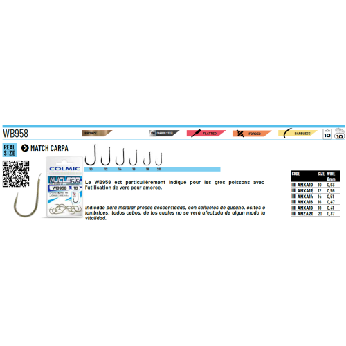 Hameçons Colmic Nuclear WB958 2