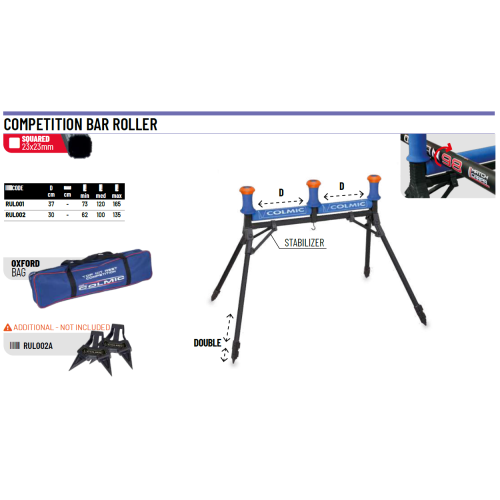 Rouleau Colmic Bar Roller Competizione 30cm+30cm 2