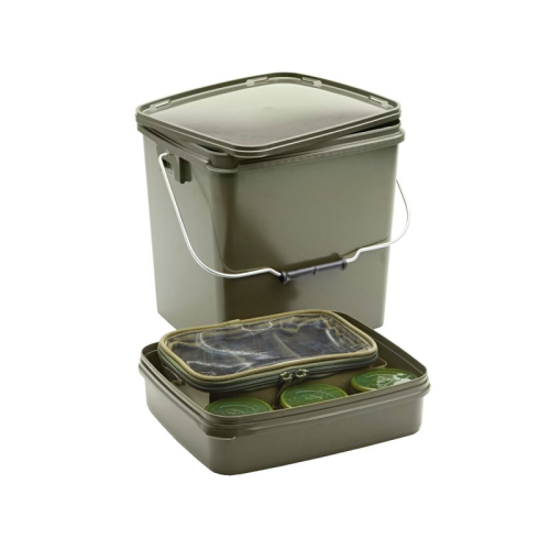 Kit Seau Trakker 13 Ltr Olive Square Container Inc Tray 2