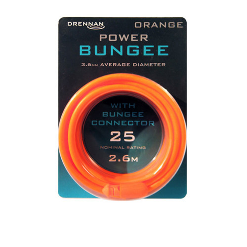 Elastique Creux Drennan Polemaster Power Bungee Orange 25