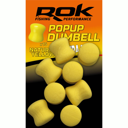 Appât Artificiel Flottant ROK Fishing Dumbell Nat. Yellow...