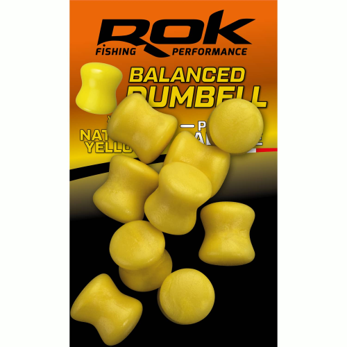 Appât Artificiel Equilibré ROK Fishing Dumbell Nat. Yellow (15)