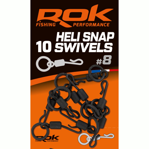 Emerillon  ROK Fishing Heli Snap Swivel T8 (10)