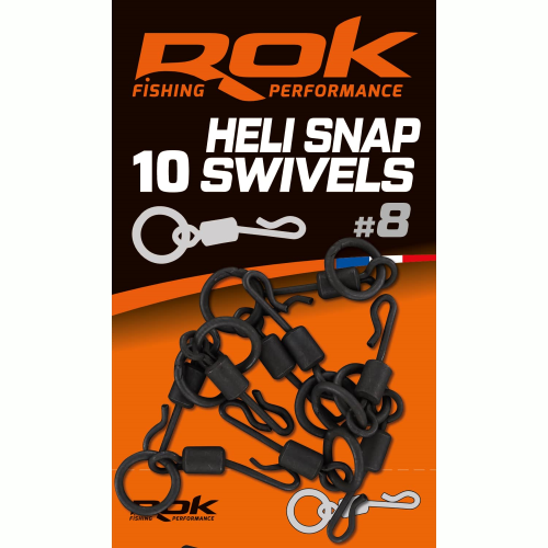 Emerillon Anneau Libre ROK Fishing Heli Snap Swivel T8 (10)