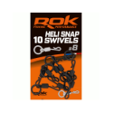 Emerillon  ROK Fishing Heli Snap Swivel T8 (10)