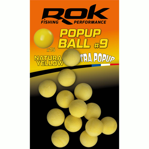 Appât Artificiel Flottant ROK Fishing Ball Nat. Yellow (15)