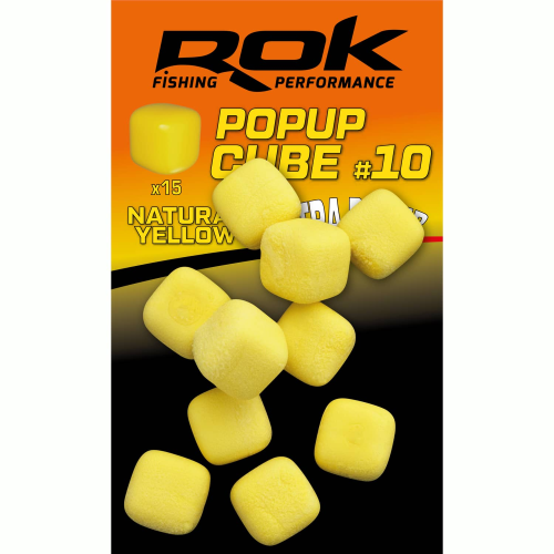 Appât Artificiel Flottant ROK Fishing Cube Nat. Yellow (15)