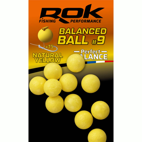 Appât Artificiel Equilibré ROK Fishing Ball Nat. Yellow (15)