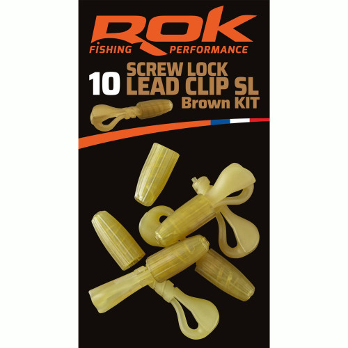 Kit Clip Plomb Vissé ROK Fishing Screw Lock Lead Clip SL  (10)