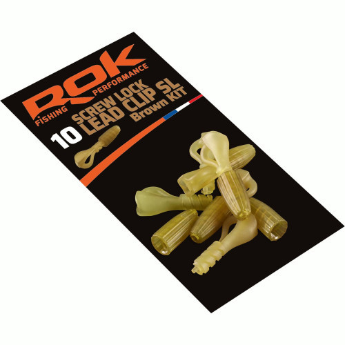 Kit Clip Plomb Vissé ROK Fishing Screw Lock...