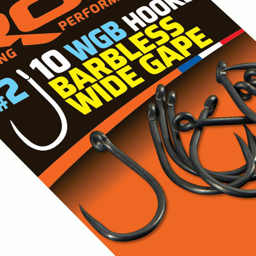 Hameçons Carpe ROK Fishing Barbless Wide Gape (10)