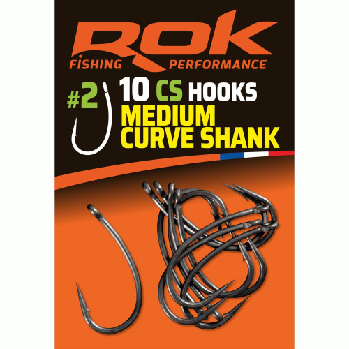 Hameçons ROK Fishing Médium Curve Shank (10)