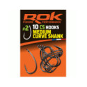 Hameçons Carpe ROK Fishing Médium Curve Shank (10)