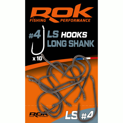 Hameçons Carpe ROK Fishing Long Shank  (10) 2