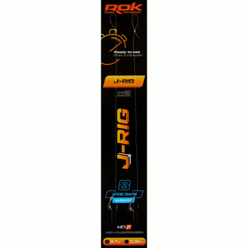 Bas de ligne ROK Fishing J-RIG Wide Gape Barbless  -  Lot... 2