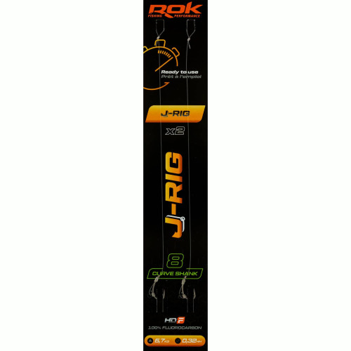 Bas de ligne ROK Fishing J-RIG Curve Shank  -  Lot de 2 2