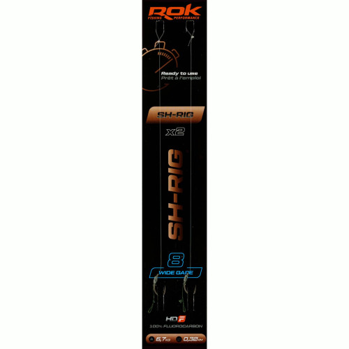 Bas de ligne ROK Fishing SH-RIG Wide Gape  - Lot de 2 2