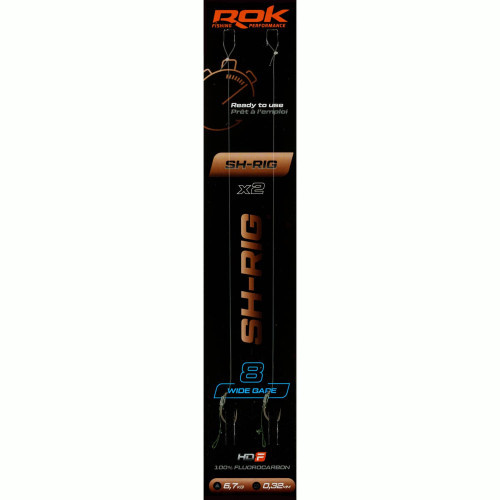 Bas de ligne ROK Fishing SH-RIG Wide Gape  - Lot de 2