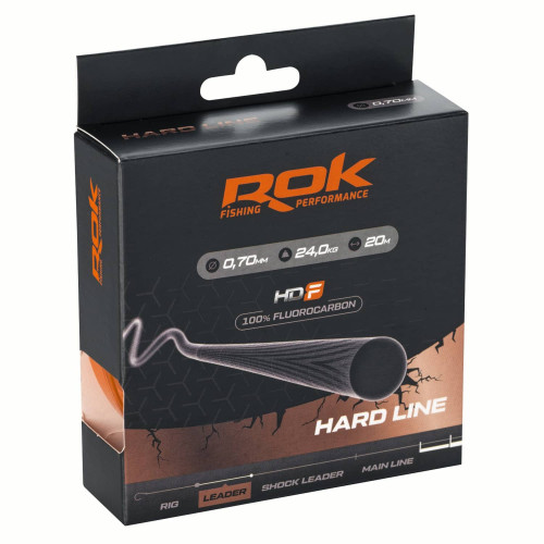 Tête De Ligne Fluorocarbon Rok Fishing Hard Line 20m 2