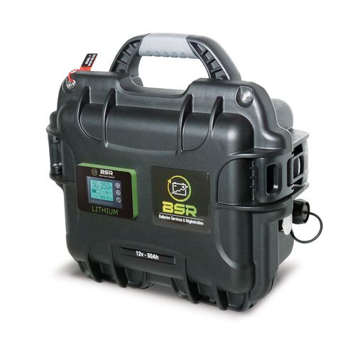 BATTERIE LITHIUM BSR LIFE Po4 12v50A avec chargeur