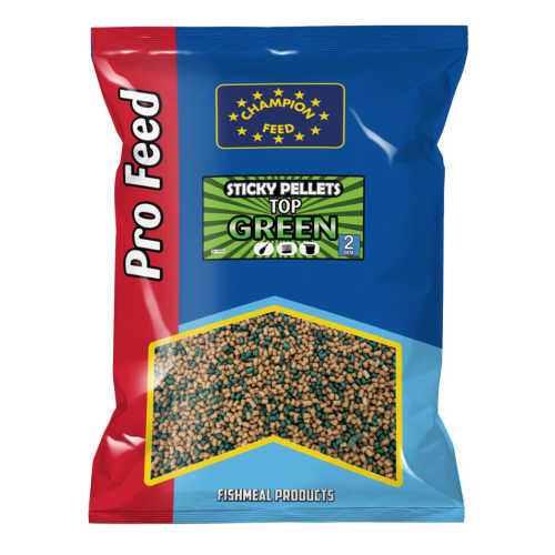 Pellets Champion Feed Sticky 2mm Top Green 650 gr