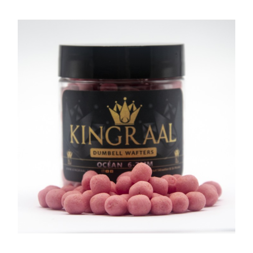 Mini Wafter Dumbell Kingraal Ocean Pink Wash Out 50gr Mix 6/7mm