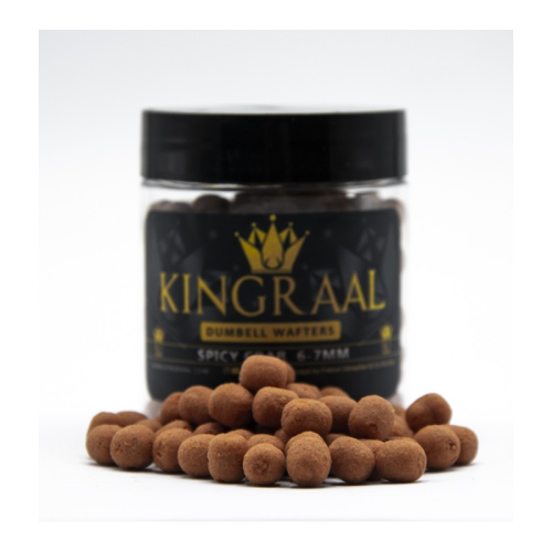 Mini Wafter Dumbell Kingraal Spicy Crab Light Brown 50gr Mix 6/7mm