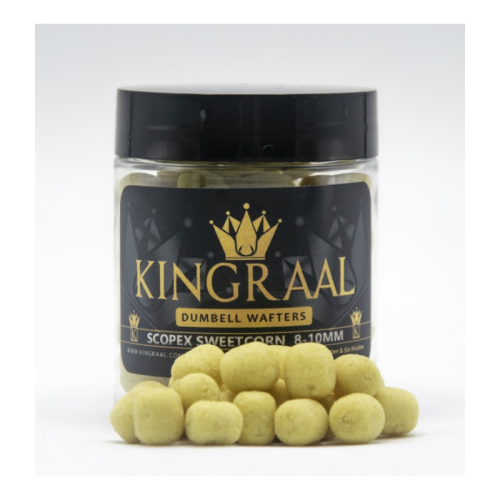 Mini Wafter Dumbell Kingraal Scopex Sweetcorn Yellow Wash Out 50gr Mix 8/9/10mm