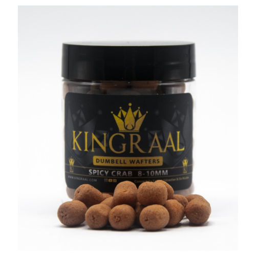 Mini Wafter Dumbell Kingraal Spicy Crab Light Brown 50gr Mix 8/9/10mm