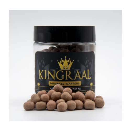 Mini Wafter Dumbell Kingraal Squidex Light Brown 40gr Mix 6/7mm