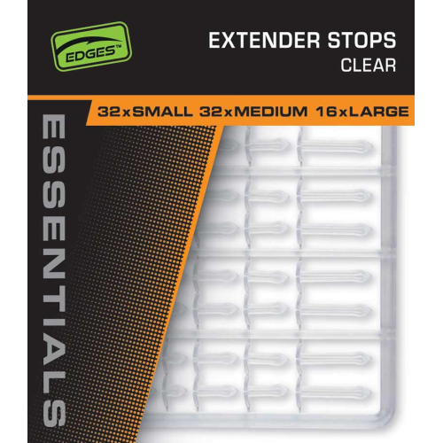 Stop Appât Fox Edges Extender Stops x 2 Clear