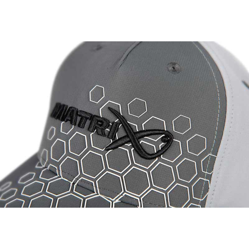 Casquette Matrix Hex Print Baseball Cap  - Grey