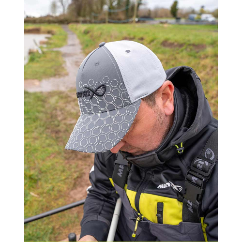Casquette Matrix Hex Print Baseball Cap  - Grey