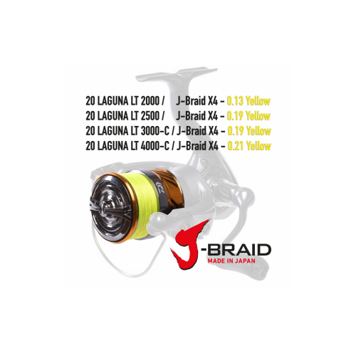 Moulinet Spinning Daiwa Laguna LT 2000 JB4 0.13YL 2