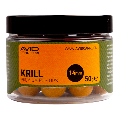 Bouillettes Flottantes Avid Carp Krill Pop-Ups 14mm 50g