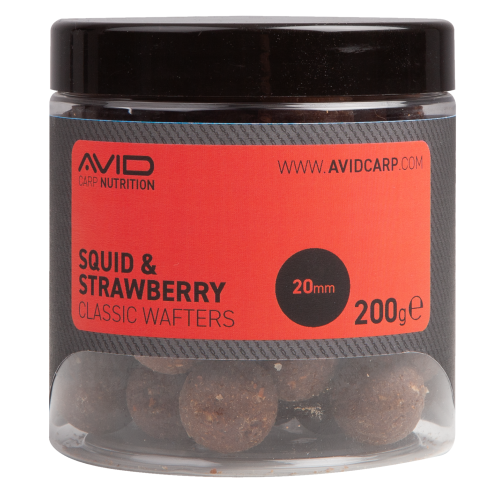 Wafters Avid Carp Squid & Strawberry Wafters 20mm 200g