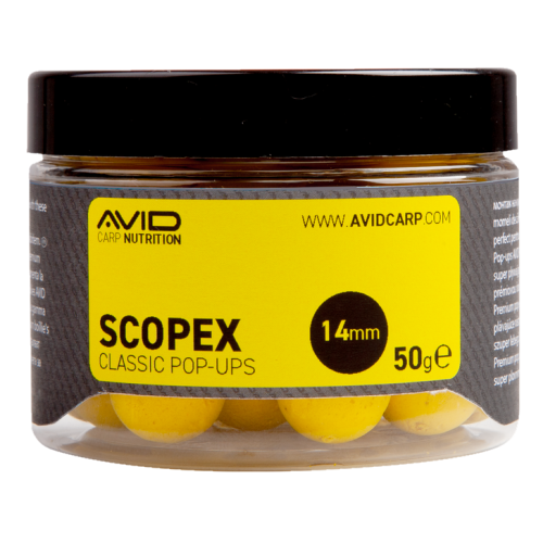 Bouillettes Flottantes Avid Carp Scopex Pop-Ups 14mm 50g