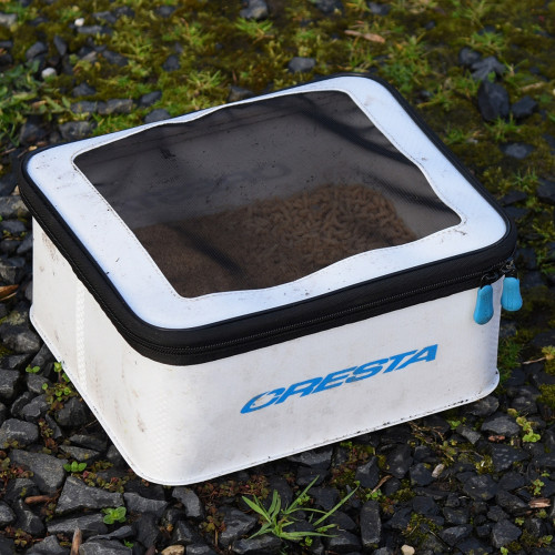 Boîte A Esches Cresta EVA White Baitbag Micro Mesh L 2