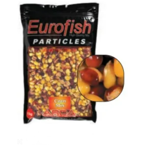 Graines Cuites Arca Eurofish Particle Mix 1 kg Corn Mix