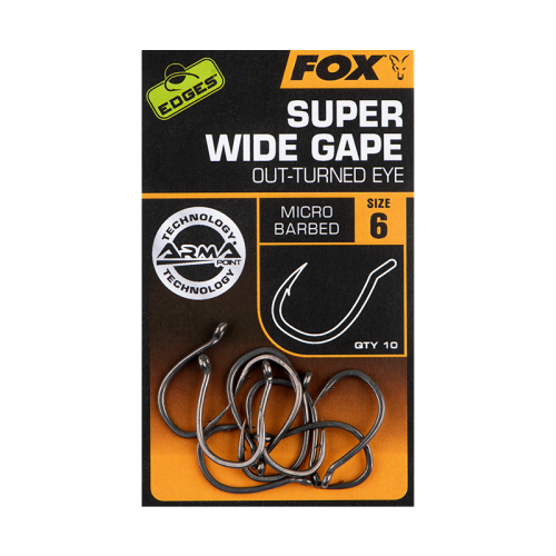 Hameçons Carpe Fox Edges Armapoint Super Wide Gape...