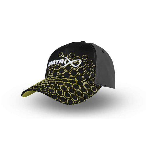 Casquette Matrix Hex Print Baseball Cap  - Black