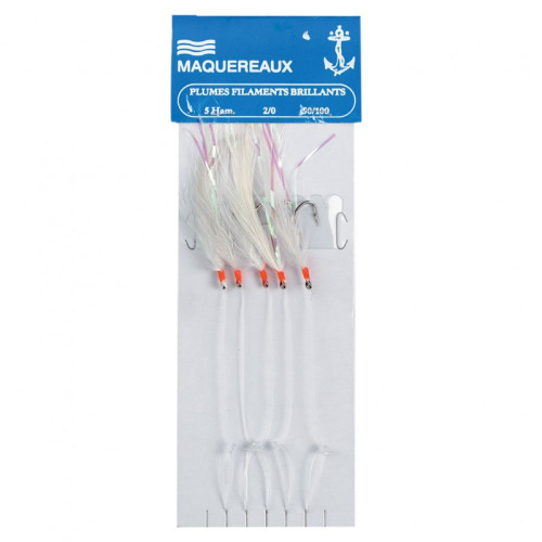 PLUME "MAQUEREAUX" 5 HAM 2/0 - BLANCHE