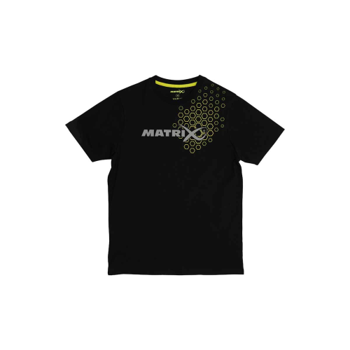 T-Shirt Matrix Hex Print T-Shirt Black - L