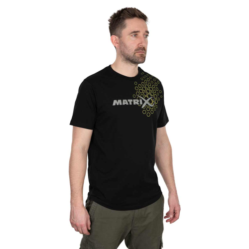 T-Shirt Matrix Hex Print T-Shirt Black 2