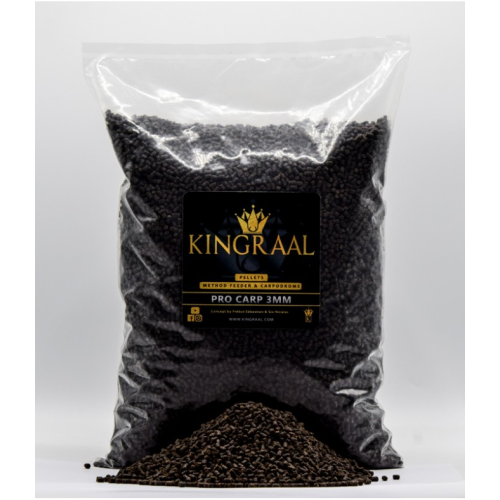 Pellets Kingraal Pro Carp 3mm Black  1,750Kg