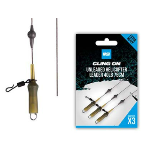 Montage Nash Cling On Unleaded Helicopter Leader 75cm