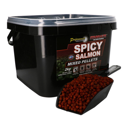 Pellets Starbaits PC Spicy Salmon Pellets Mixed 2KG