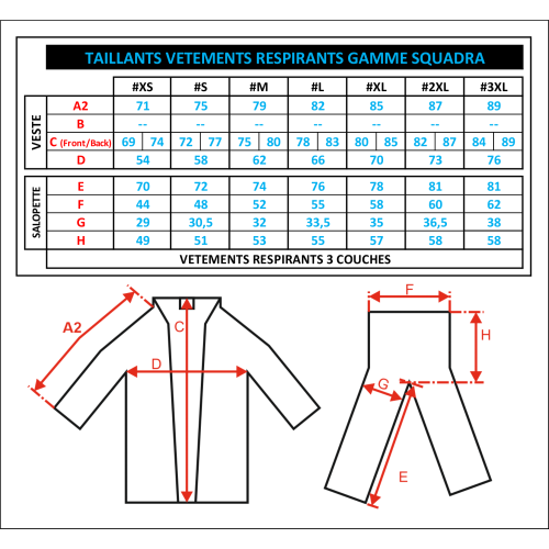 Salopette Respirante Squadra Garbolino 3C