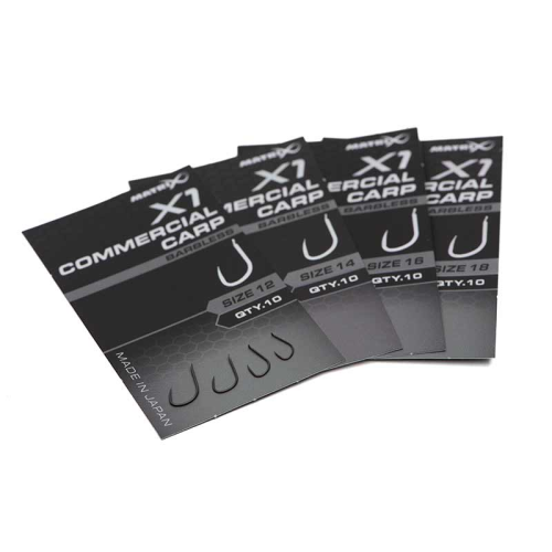 Hameçons Matrix X1 Commercial Carp Barbless