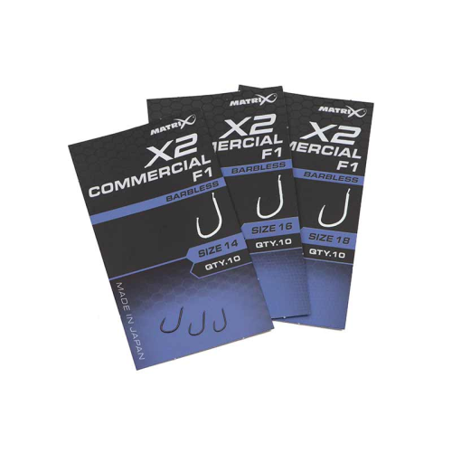 Hameçons Matrix X2 Commercial F1 Barbless